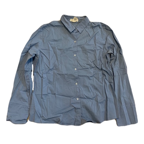 💜 Banana Republic Casual Blue Button Down Shirt - Picture 1 of 7